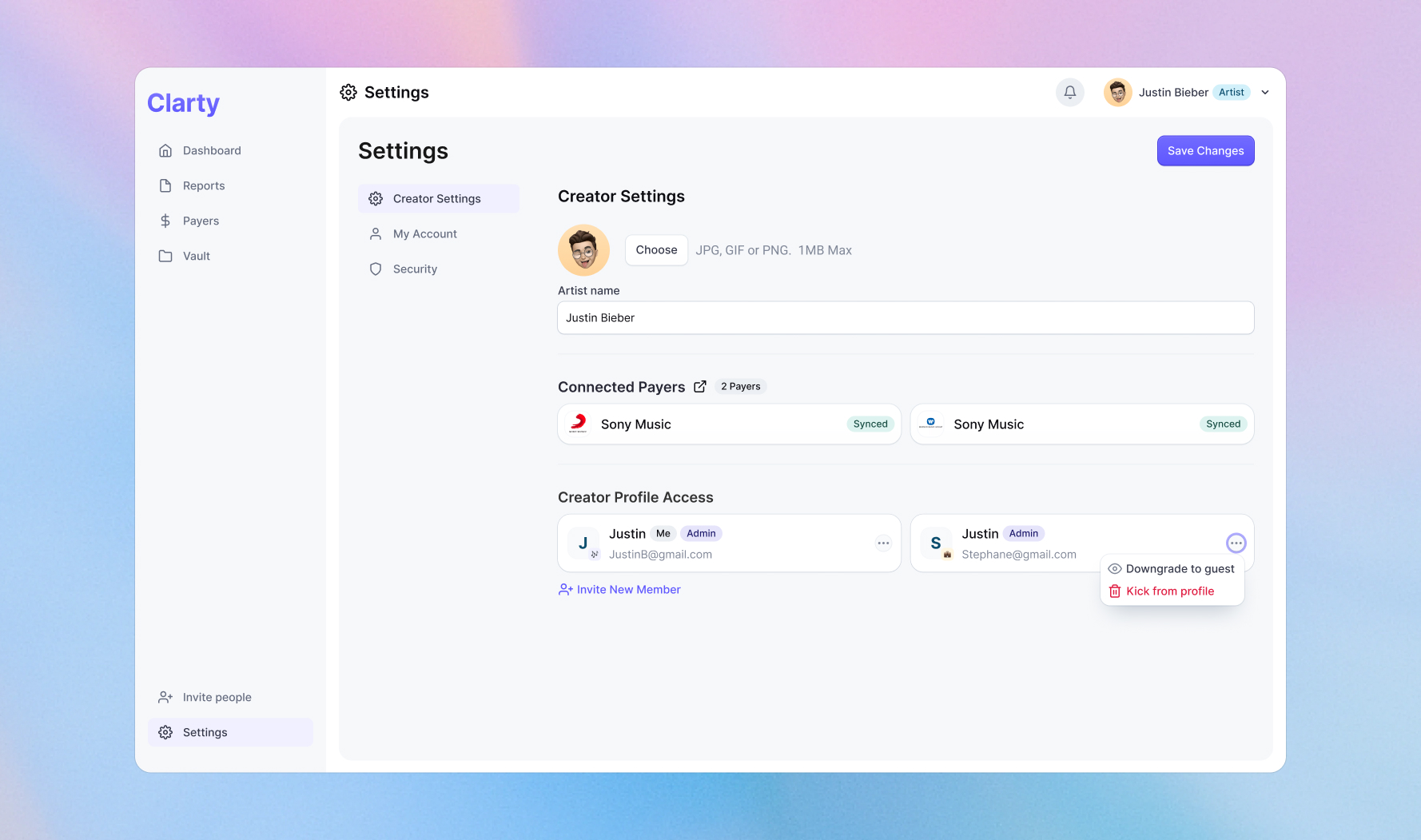 Simplifying Artists Income Management